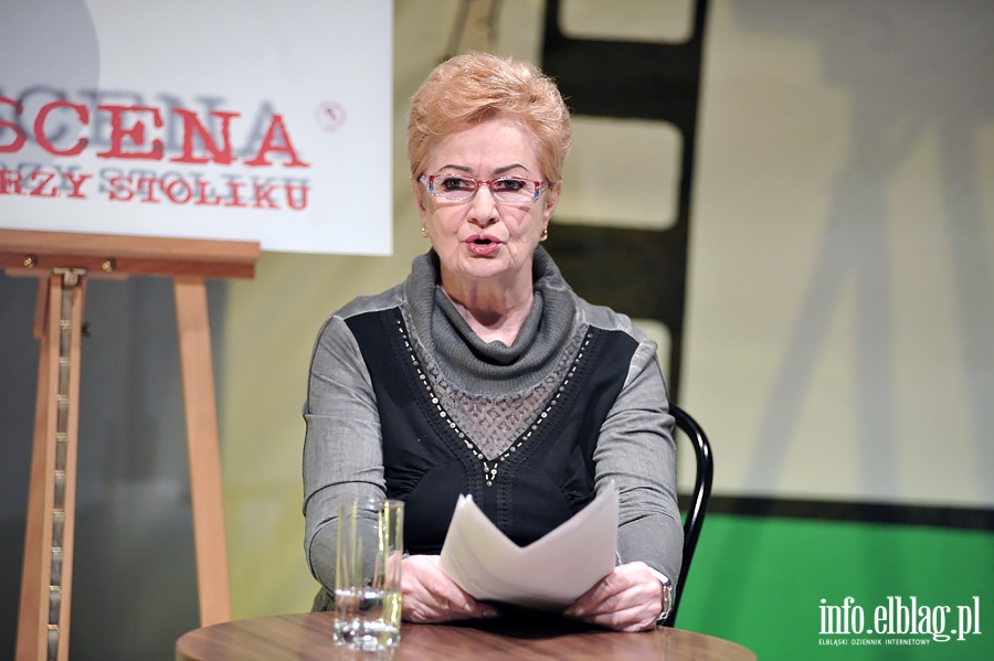 Spekatkl z cyklu Scena przy stoliku, pt. "Kim Pani jest?" w obsadzie - Astrid Keller - Beata Przewocka i  Elizabeth Henckel - Maria Makowska- Franceson   , fot. 12