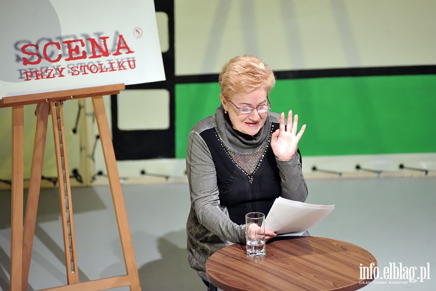 Spekatkl z cyklu Scena przy stoliku, pt. "Kim Pani jest?" w obsadzie - Astrid Keller - Beata Przewocka i  Elizabeth Henckel - Maria Makowska- Franceson   , fot. 19