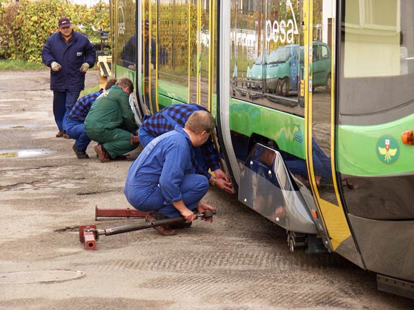 Przyjazd pierwszego z szeciu nowych tramwajw, fot. 4