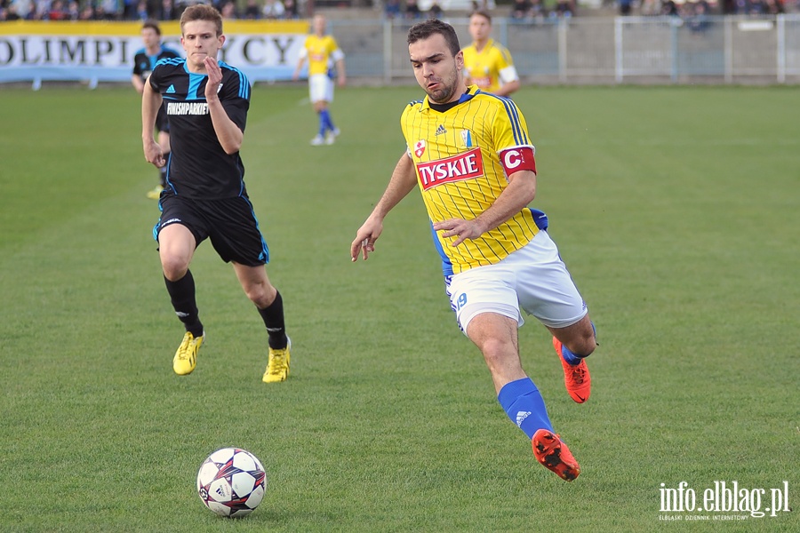 Olimpia Elblg - Drwca Nowe Miasto Lubawskie 1:0, fot. 6