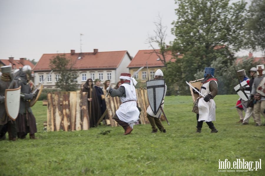 Inscenizacja bitwy o osad elblsk midzy Krzyakami a Prusami, fot. 39