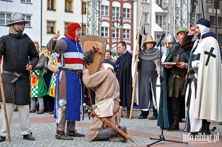 Inscenizacja historyczna - Nadanie praw miejskich Elblgowi, fot. 74