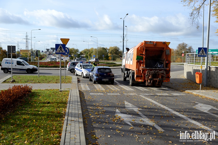 Brzeska-Browarna: potrcenie mczyzny i psa na przejciu dla pieszych, fot. 8