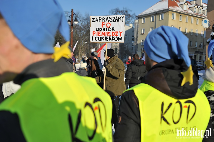 Manifestacja KOD w Elblgu, fot. 36