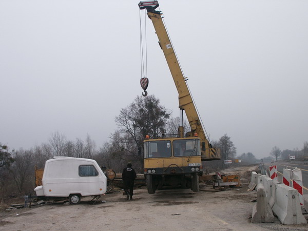 Rozbirka starego wiaduktu w Gronowie Grnym na drodze , fot. 12