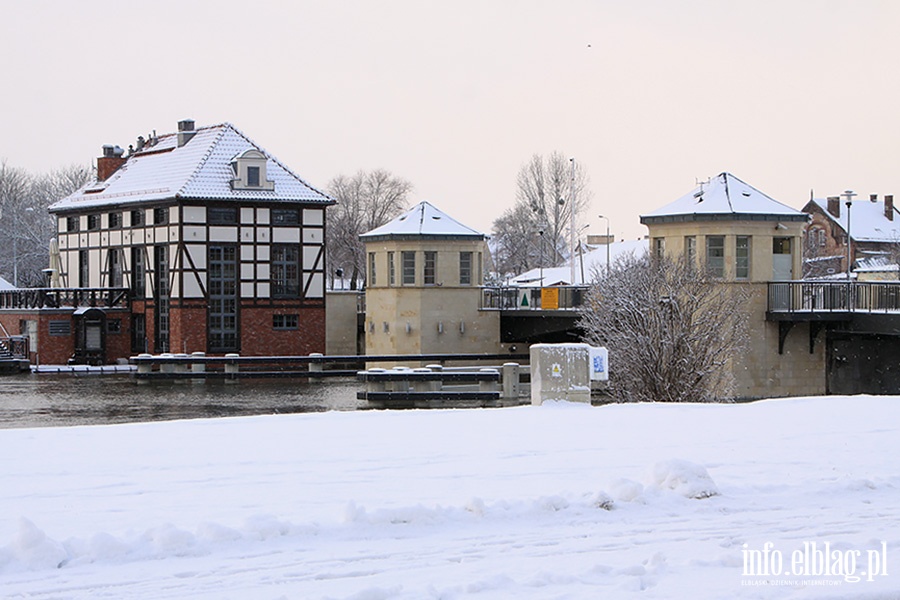 Elblg pokryty niegiem, fot. 20