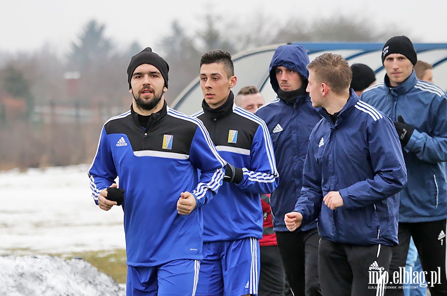 Olimpia Elblg - GKS Przodkowo sparing, fot. 10