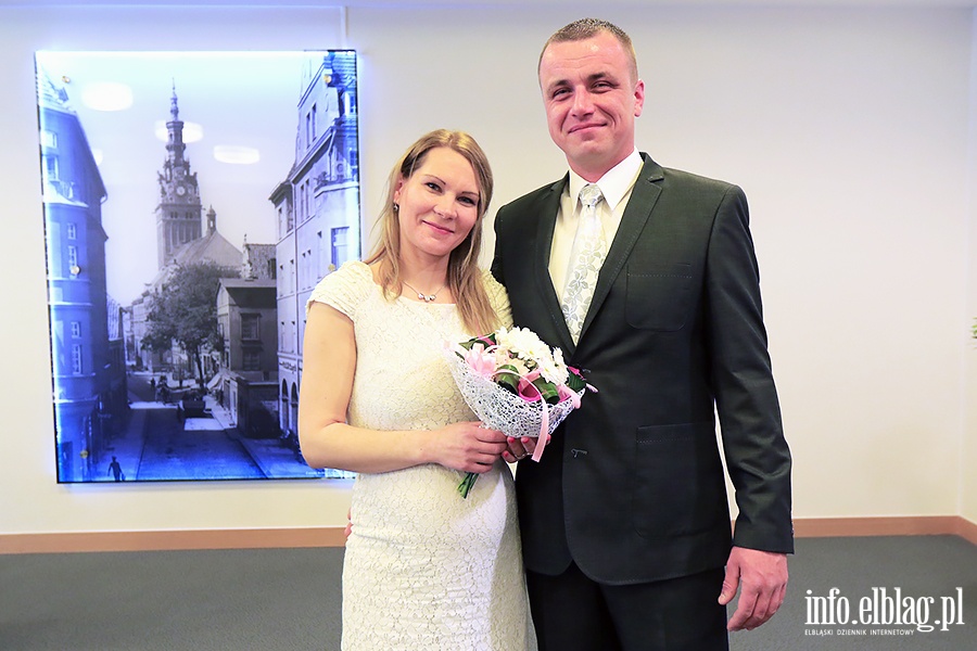 Natalia Szczodrowska i Krzysztof Paza powiedzieli sobie "tak"., fot. 2