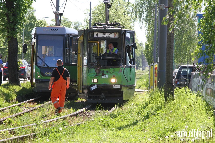 Zderzenie tramwaju z ciarwk na Grunwaldzkiej, fot. 3