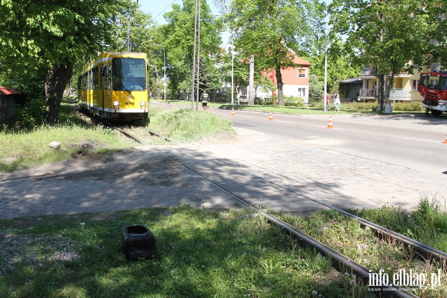 Zderzenie tramwaju z ciarwk na Grunwaldzkiej, fot. 6