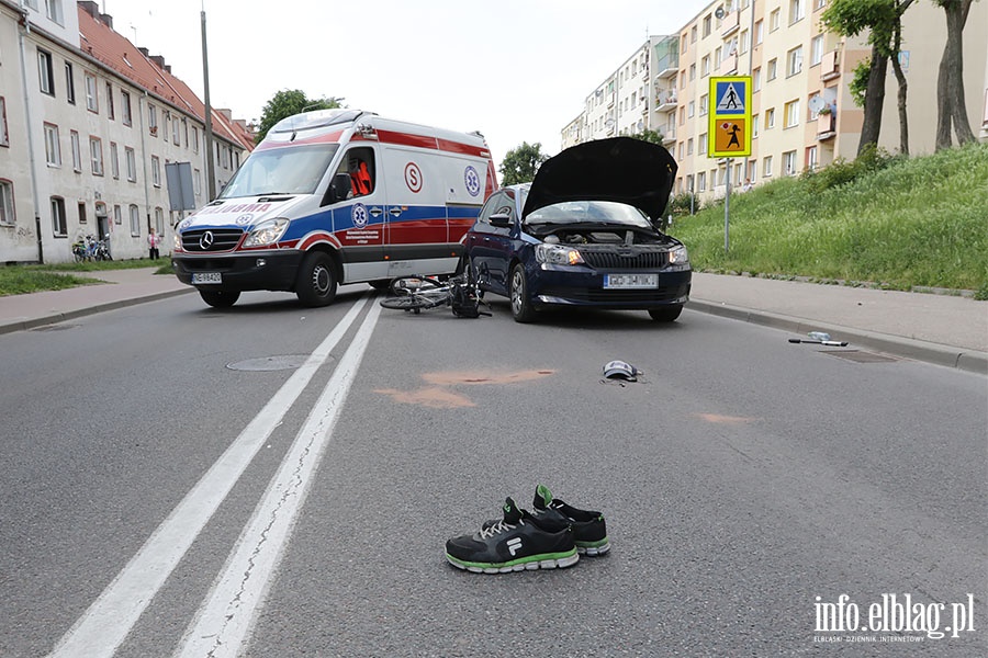 Wypadek rowerzysta Robotnicza, fot. 4