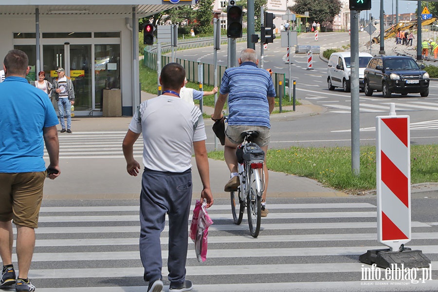 Jazda rowerem po przejciach to w Elblgu codzienno., fot. 23