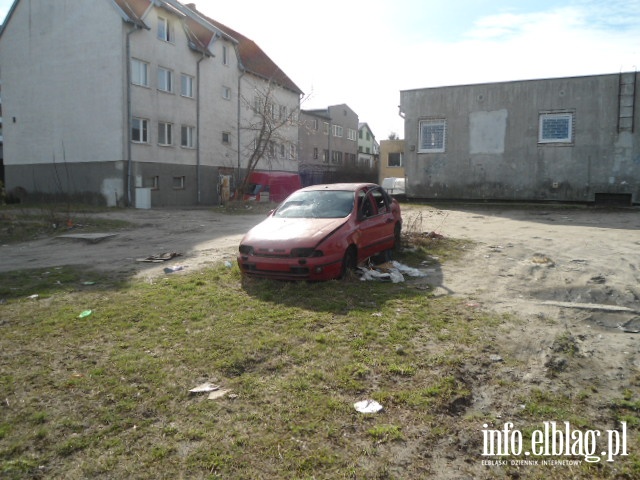Samochody odholowane przez Stra Miejsk w Elblgu, fot. 1