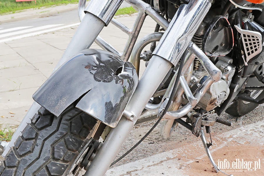 Zderzenie motocyklisty z bmw., fot. 11