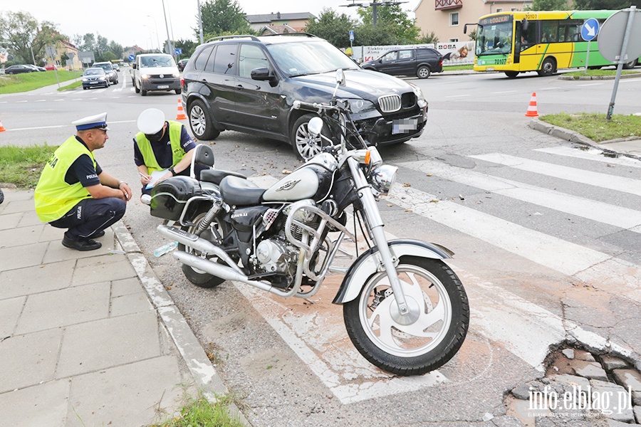 Zderzenie motocyklisty z bmw., fot. 25