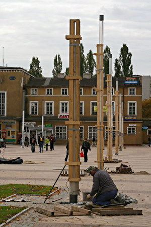 Modernizacja Placu Dworcowego - jesie 2008, fot. 13