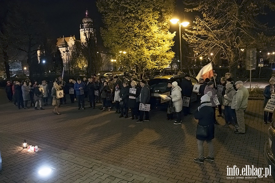 Demonstracja przed elblskim sdem., fot. 3