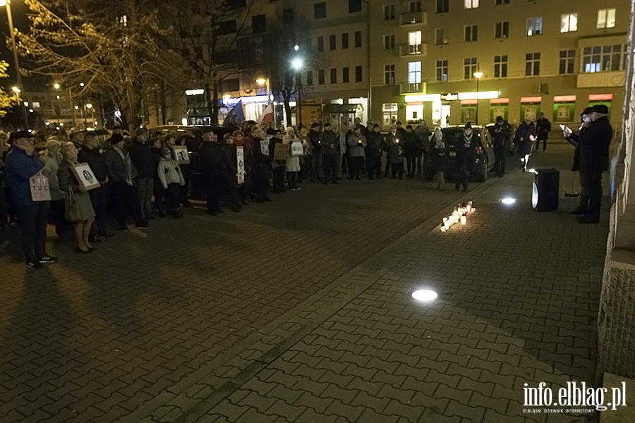 Demonstracja przed elblskim sdem., fot. 15