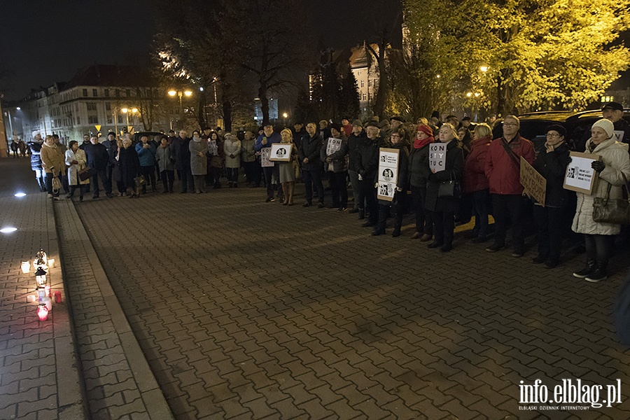 Demonstracja przed elblskim sdem., fot. 19