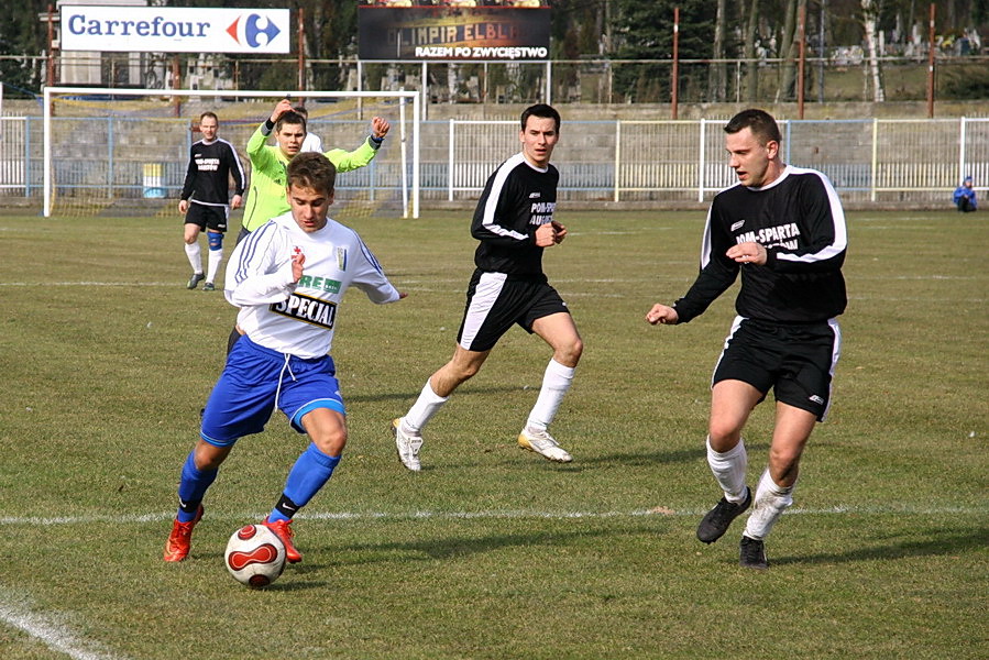 Mecz 17 kolejki III ligi: Olimpia Elblg - Sparta Augustw, fot. 12