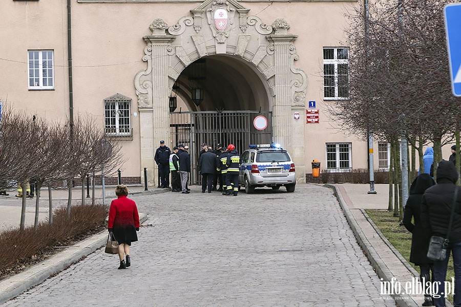 Alarm bombowy w Urzdzie Miejskim, fot. 13