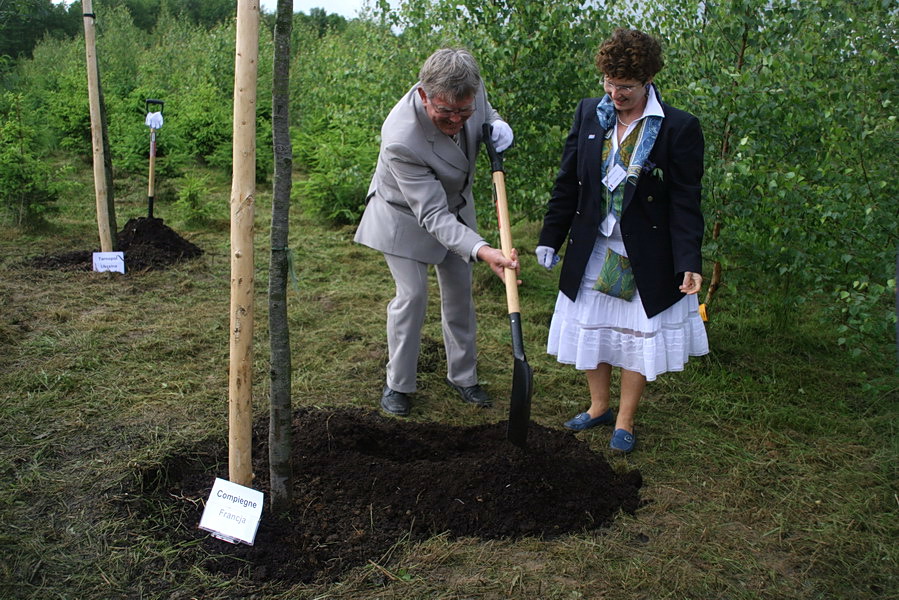 Zasadzenie dbw przyjani i odsonicie kamienia pamitkowego na Modrzewinie, fot. 17