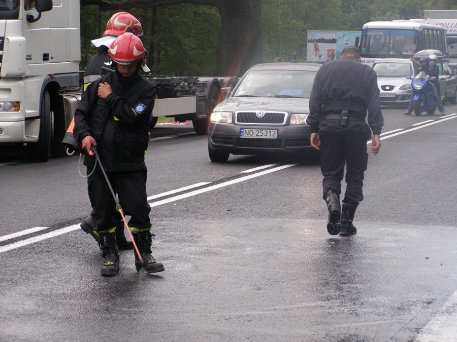 Tragiczny wypadek koo Ostrdy na , fot. 33