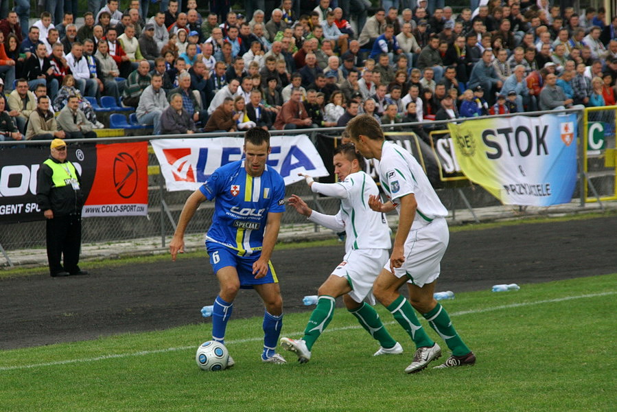 Mecz 8 kolejki II ligi: Olimpia Elblg - Pelikan owicz 1-1, fot. 5