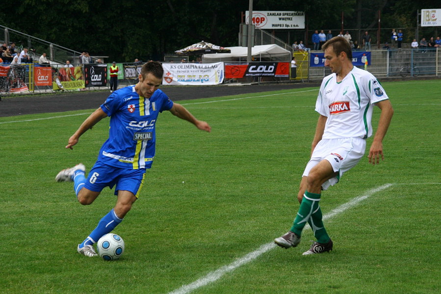 Mecz 8 kolejki II ligi: Olimpia Elblg - Pelikan owicz 1-1, fot. 12