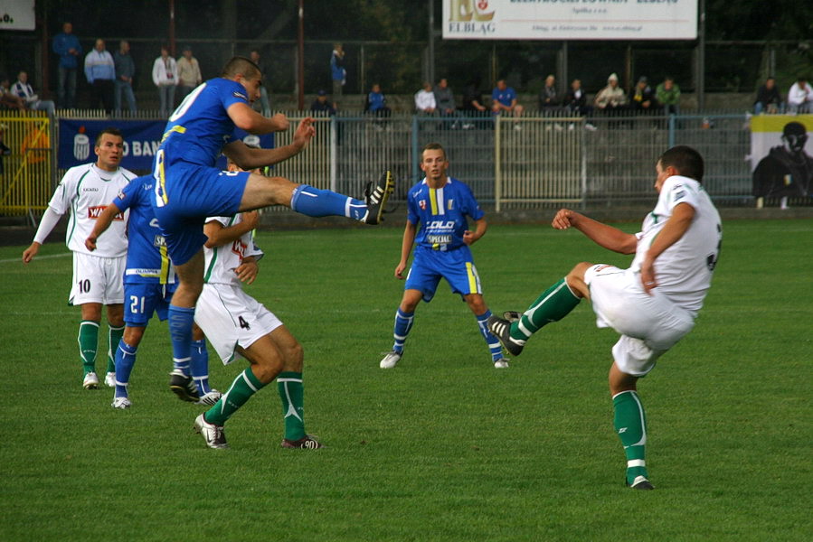 Mecz 8 kolejki II ligi: Olimpia Elblg - Pelikan owicz 1-1, fot. 16