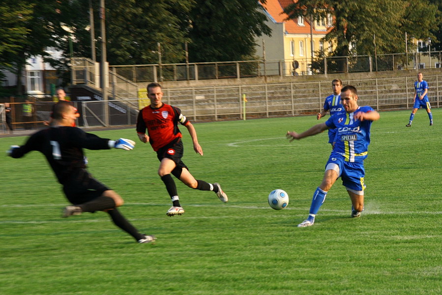 Mecz 10 kolejki II ligi: Olimpia Elblg - Kolejarz Stre 2-3, fot. 6