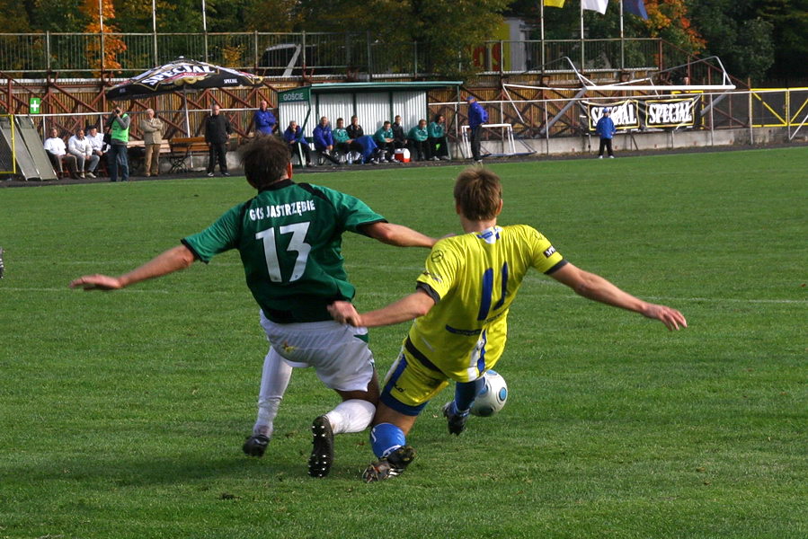 Mecz 13 kolejki II ligi: Olimpia Elblg - GKS Jastrzbie 1-3, fot. 21