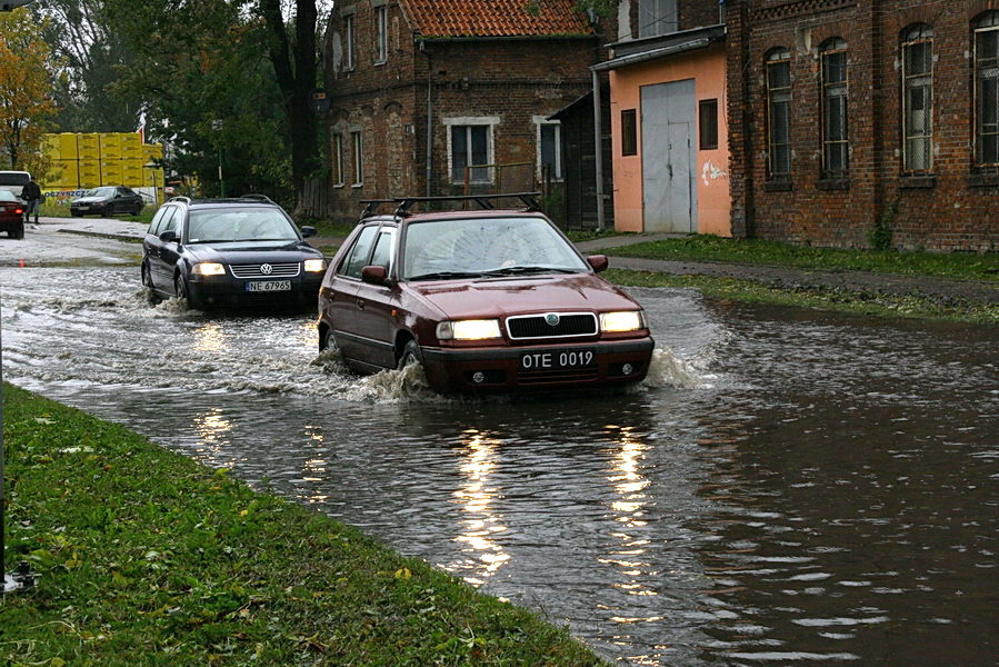 Podtopienia spowodowane cofk do rzeki Elblg, fot. 32