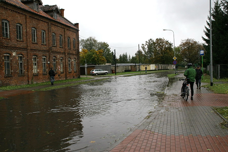 Podtopienia spowodowane cofk do rzeki Elblg, fot. 33