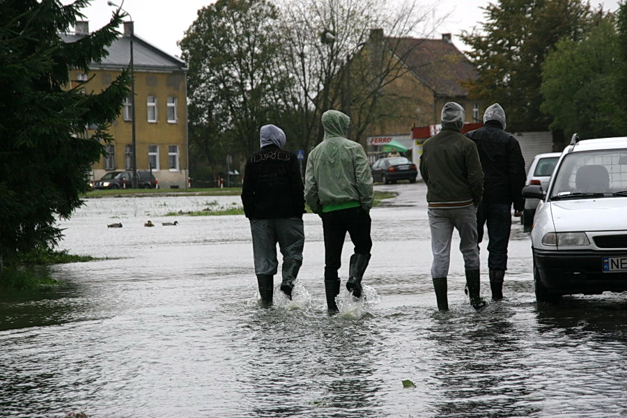 Podtopienia spowodowane cofk do rzeki Elblg, fot. 47