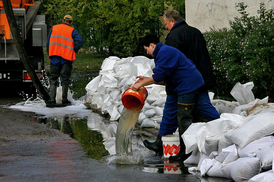 Skutki podtopie po silnych wiatrach w Elblgu, fot. 30