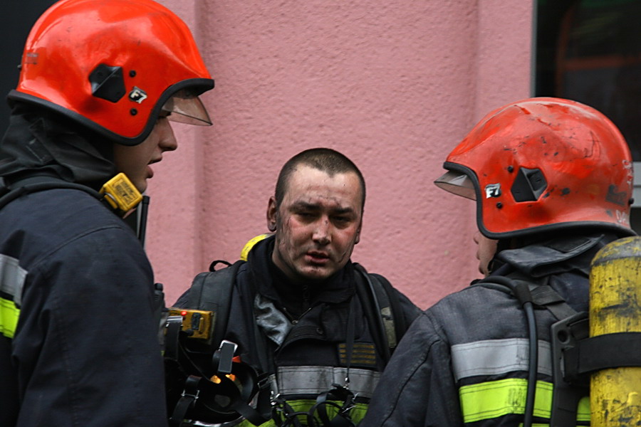 Podpalenie i poar banku Millennium przy ul. Hetmaskiej, fot. 12