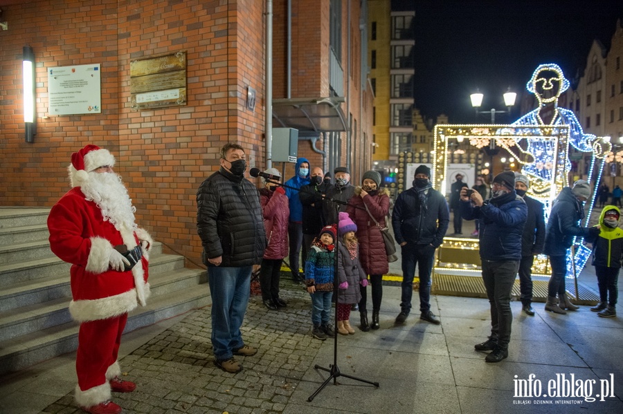 Rozwietlenie witecznej choinki przez prezydenta Wrblewskiego., fot. 7