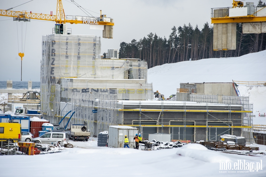 Fotorelacja info.elblag.pl z prac przy budowie Kanau eglugowego przez Mierzej Wilan - luty 2021, fot. 23