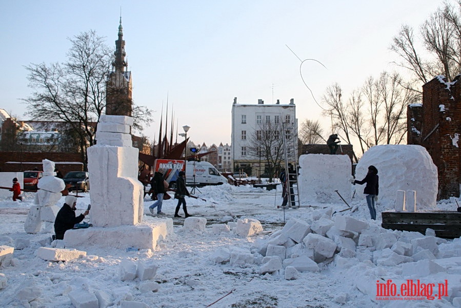 VI Festiwal Rzeby w niegu na dziedzicu Galerii El, fot. 19