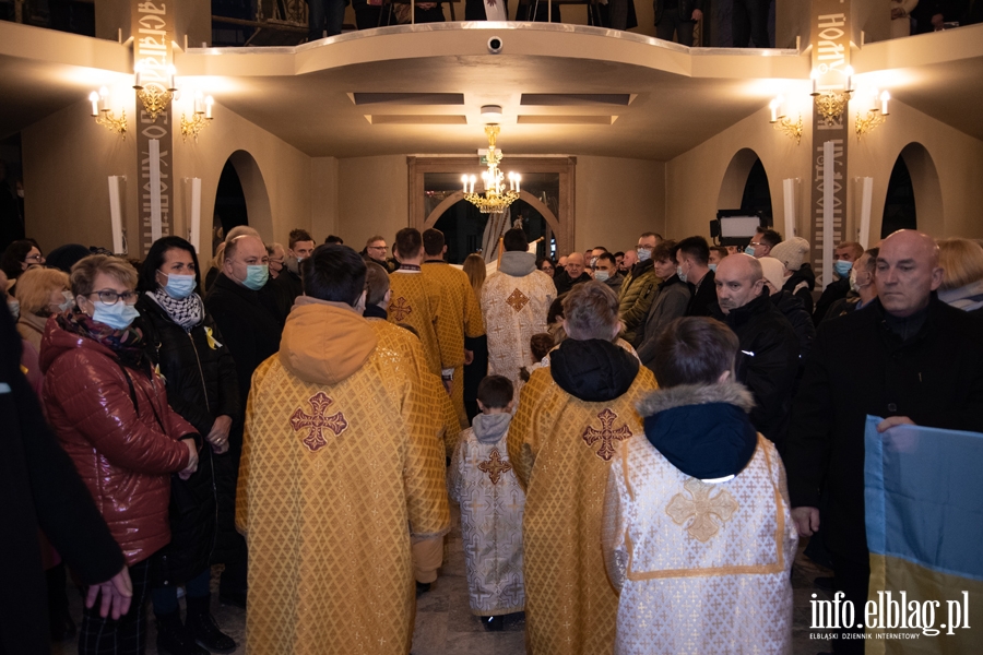 Cerkiew w Elblgu. Msza w intencji Ukrainy, fot. 11