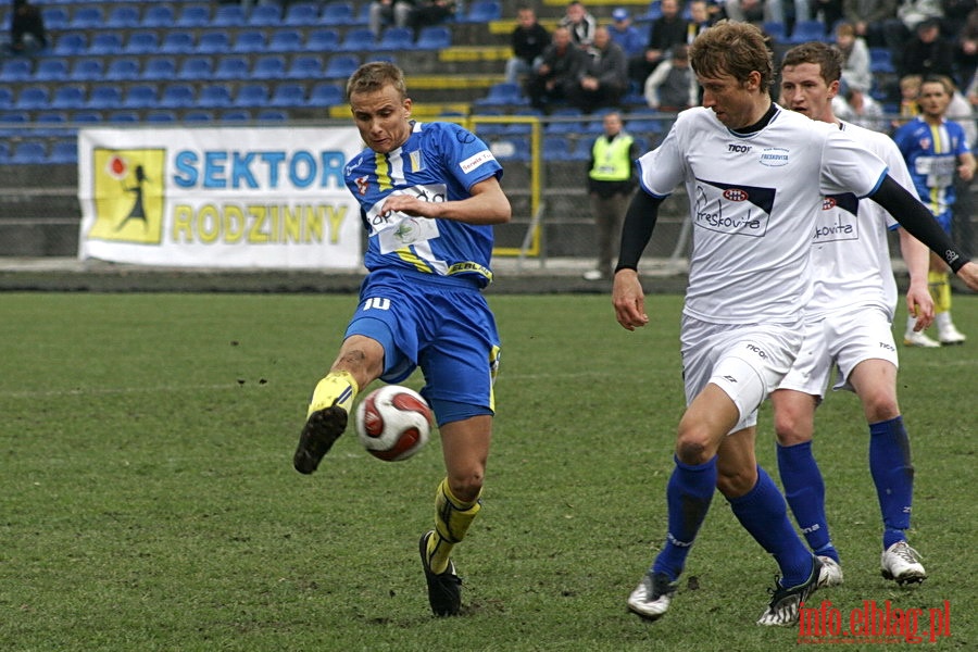 Mecz 24 kolejki II ligi: Olimpia Elblg - Ruch Wysokie Mazowieckie 1-0, fot. 14