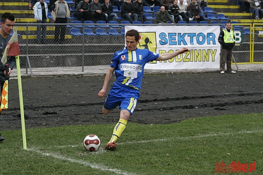 Mecz 24 kolejki II ligi: Olimpia Elblg - Ruch Wysokie Mazowieckie 1-0, fot. 36