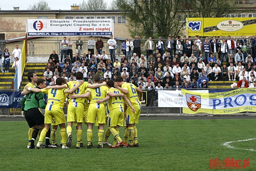 Mecz 28 kolejki II ligi: Olimpia Elblg - Jeziorak Iawa 1:0, fot. 4