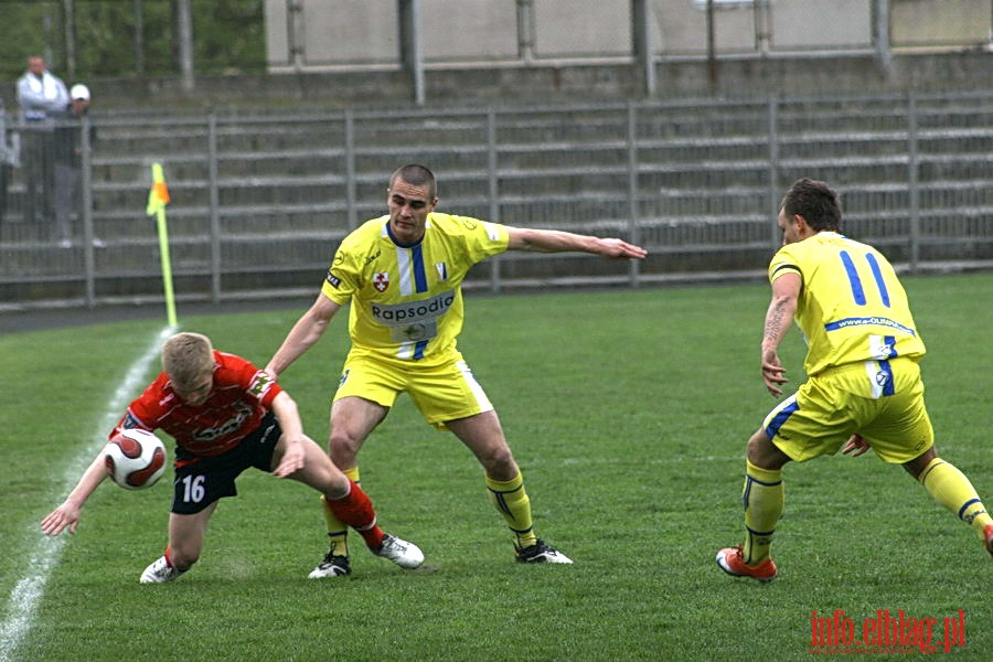 Mecz 28 kolejki II ligi: Olimpia Elblg - Jeziorak Iawa 1:0, fot. 6