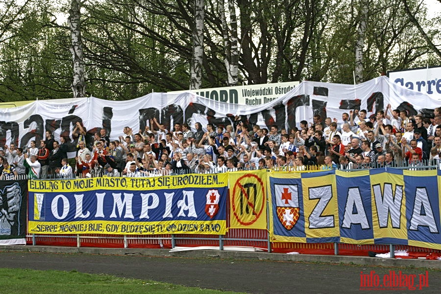 Mecz 28 kolejki II ligi: Olimpia Elblg - Jeziorak Iawa 1:0, fot. 8