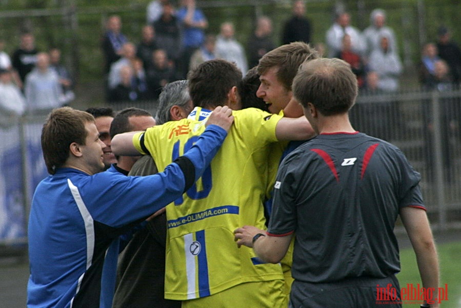 Mecz 28 kolejki II ligi: Olimpia Elblg - Jeziorak Iawa 1:0, fot. 23