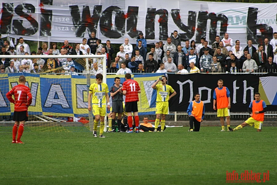 Mecz 28 kolejki II ligi: Olimpia Elblg - Jeziorak Iawa 1:0, fot. 44