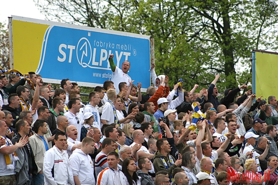 Mecz 28 kolejki II ligi: Olimpia Elblg - Jeziorak Iawa 1:0, fot. 47