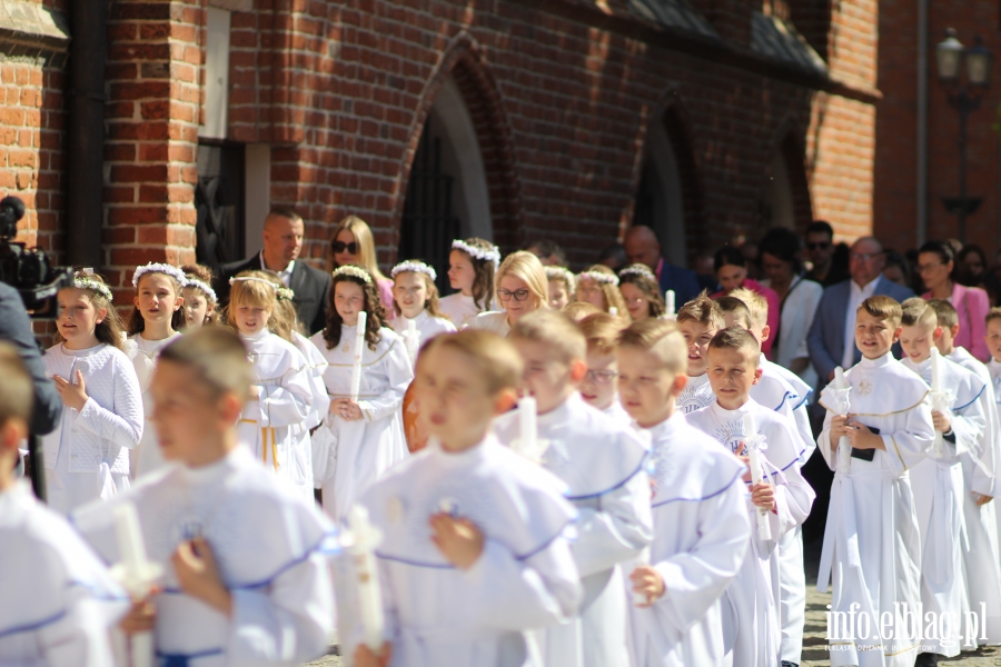 Elblg: Pierwsza Komunia wita w Katedrze w. Mikoaja, fot. 18